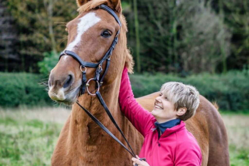 Tracey Cole with her mare Lottie. Photo: Raven Photography.