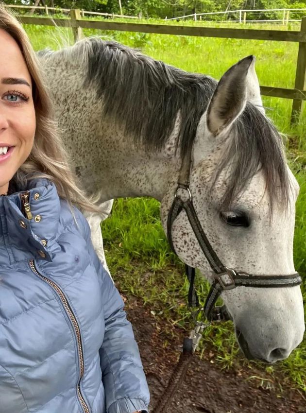 christina aggerholm is a veterinarian but she is also a longtime horse enthusiast. photo private